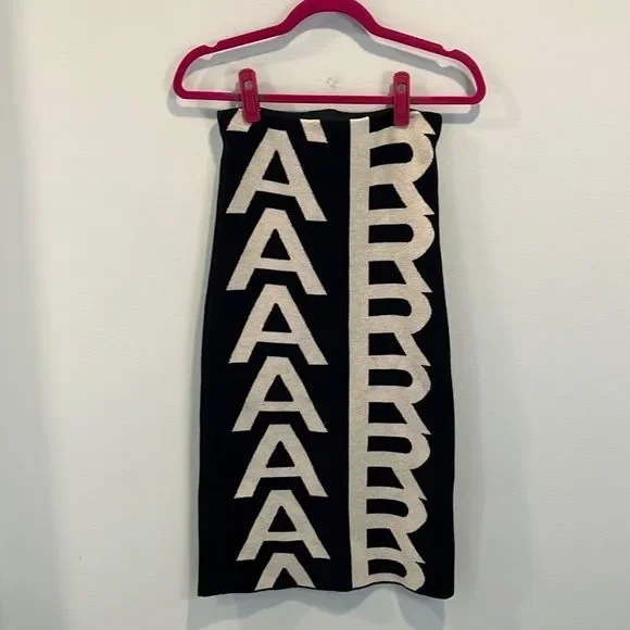 Marc Jacobs monogram knit tube skirt XS NWT - Picture 3 of 5